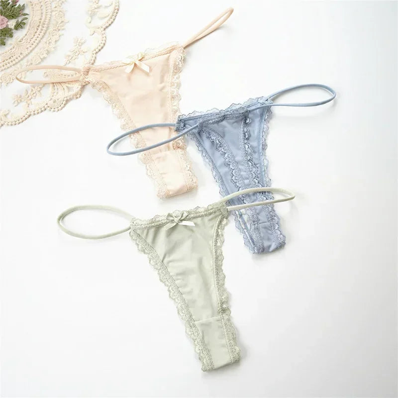 Neue dünne sexy Spitzen-Thongs atmungsaktive Damen-Unterwäsche