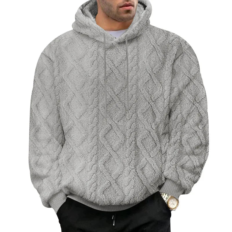 Herren High Street Jacquard doppelseitige Samt Kapuze
