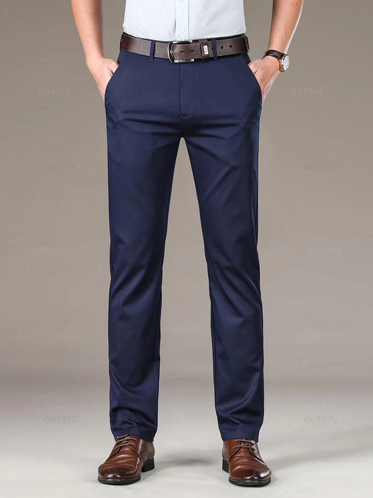 High Quality Luxury Straight Business Suit Pants