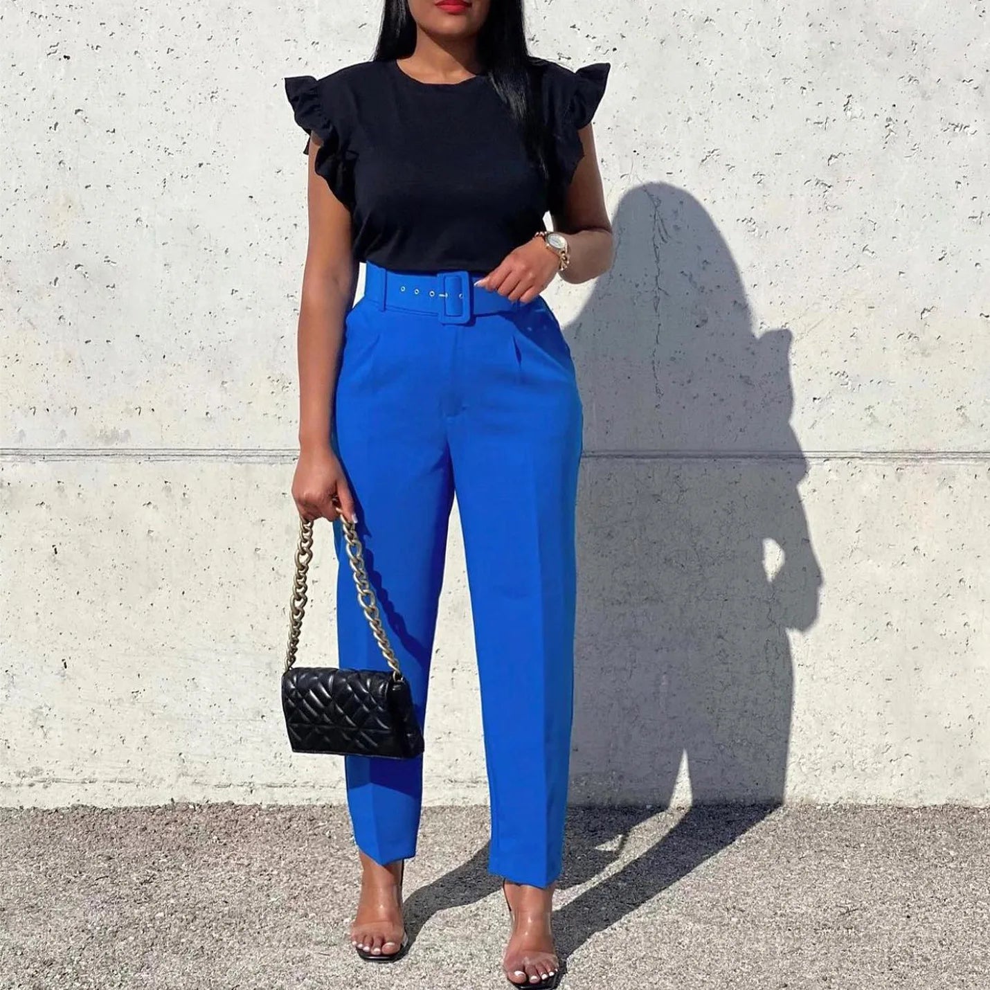 Damen Kleidung Mode Vintage Freizeithosen