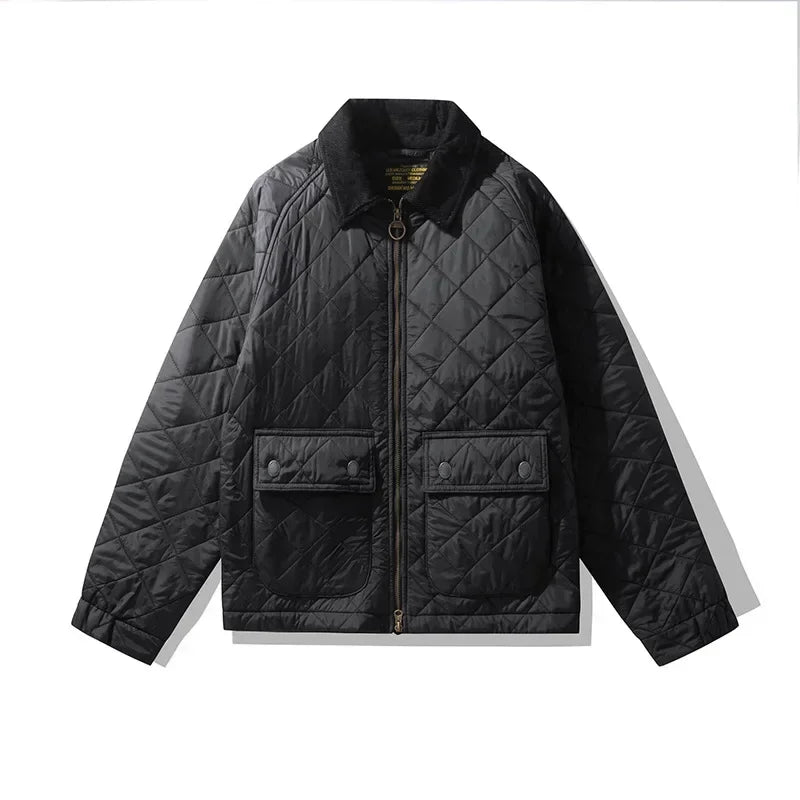 Herren Cordjacke mit langen Ärmeln und Reißverschluss