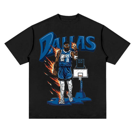 American Skeleton Dallas No. 11 Kyrie Irving Basketball Cotton T-shirt