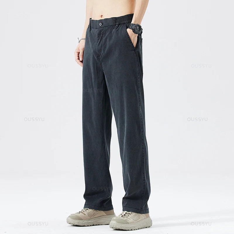 Sommerjeans aus ultradünnem, weichem Lyocell-Stoff für Herren