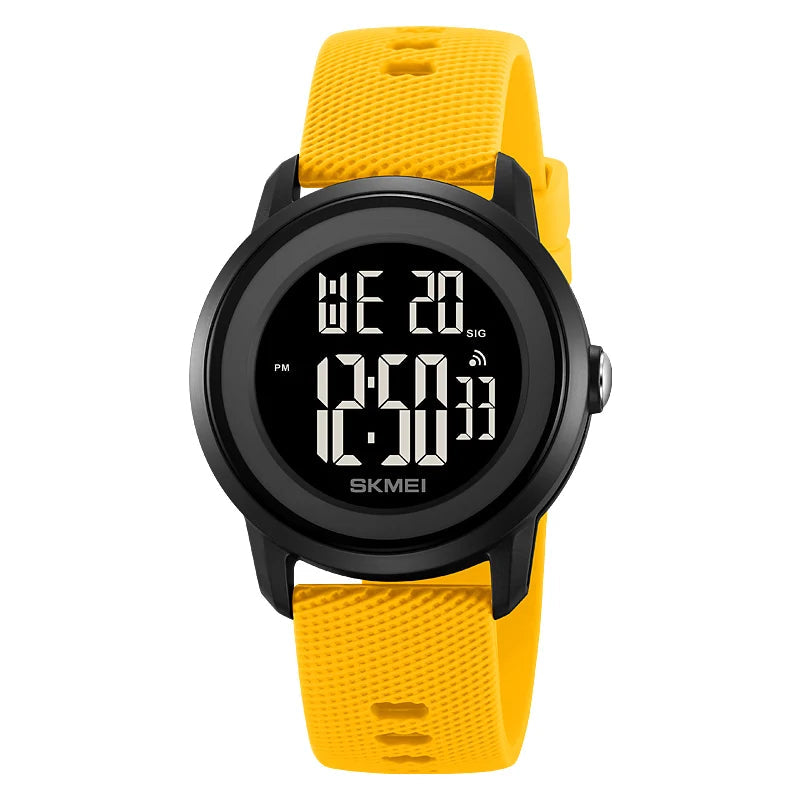 Women Waterproof Sports LED Display Wristwatches