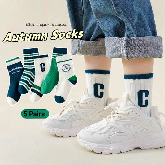 Baby Cartoon Pattern Medium Sock