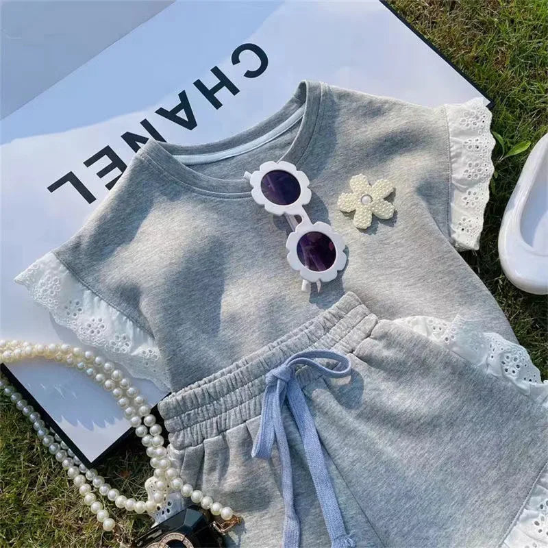 Girls New Summer Two-Piece Set
