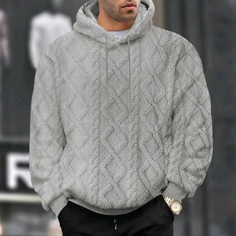 Herren High Street Jacquard doppelseitige Samt Kapuze
