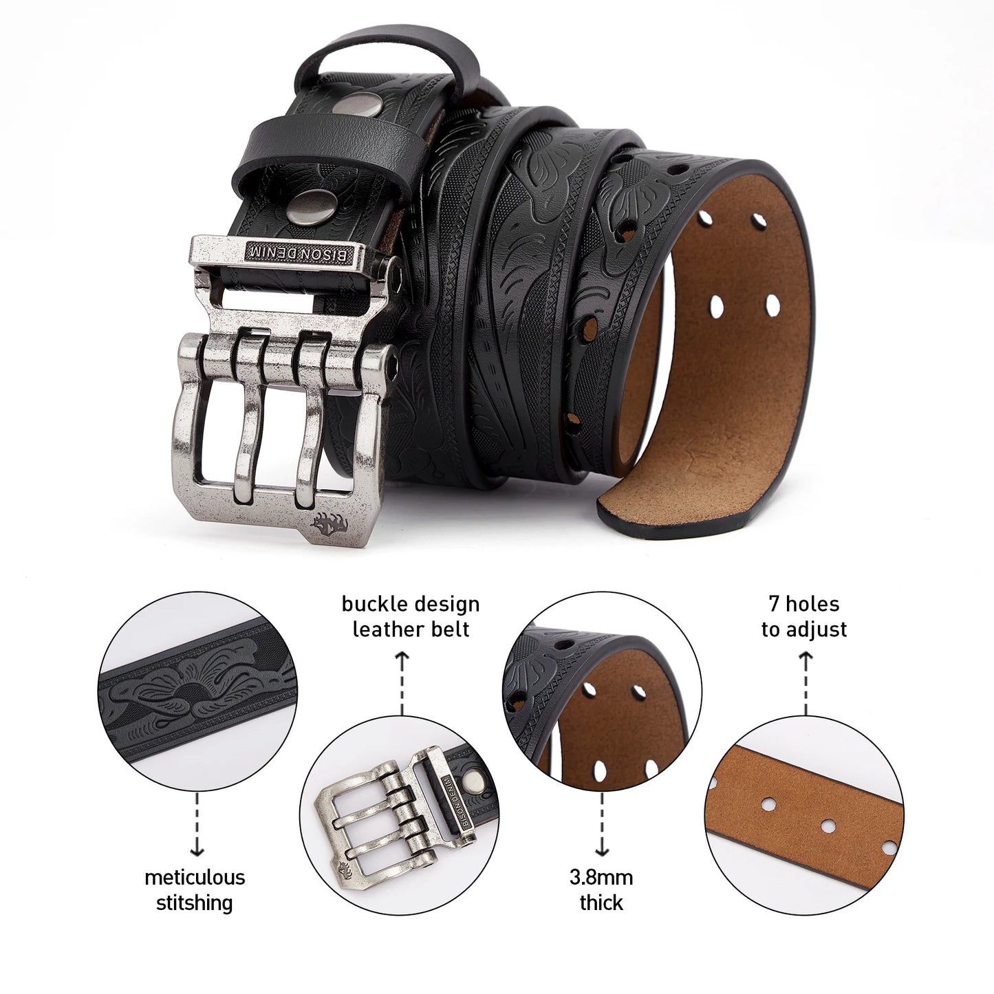 New Business Waist Straps Retro Pin Buckle Fancy Belt