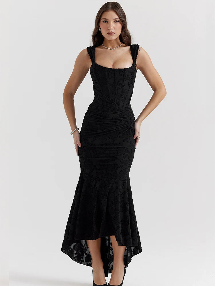 JULISSA MO Sleeve Less Backless Evening Long Dress