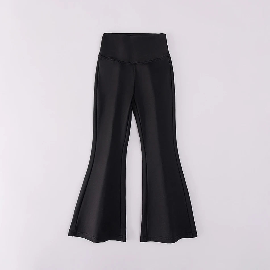 Girls High Waist Flared Pants