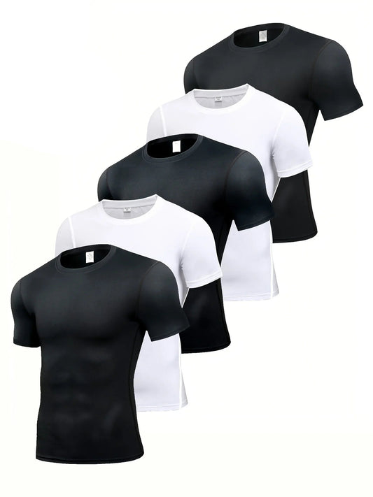 Kurzärmliges Sport-Fitness-T-Shirt für Herren