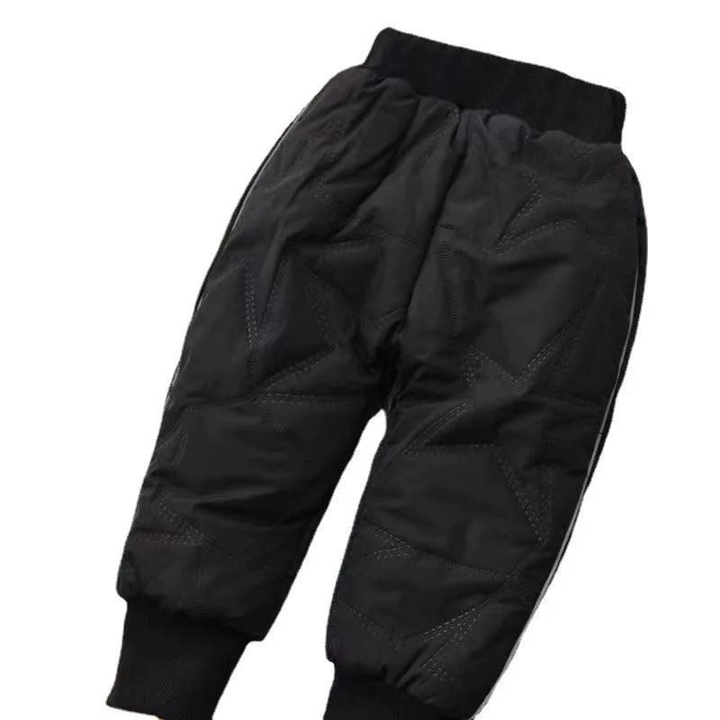 Children Thick Plus Velvet Thicken Denim Pants