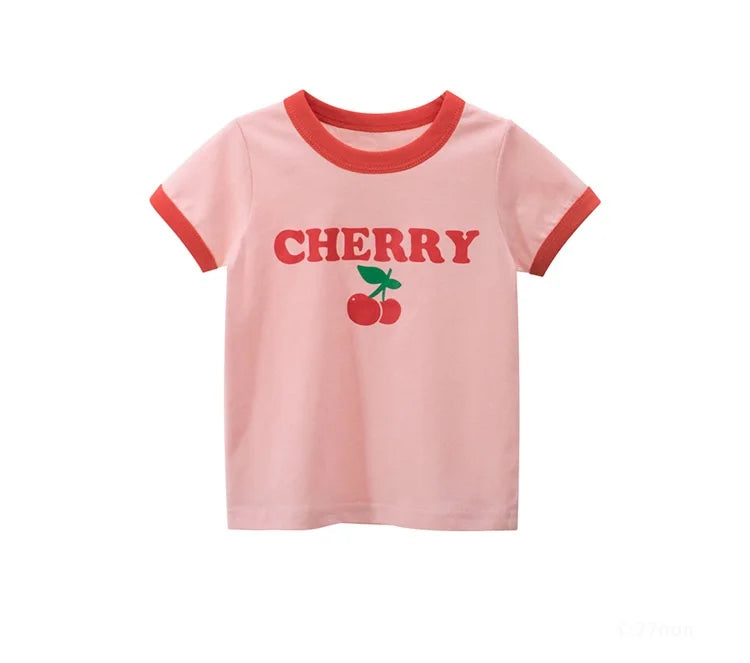 Sommer 2-8 Jahre Kinder Mädchen Shorts Ärmel T-shirts