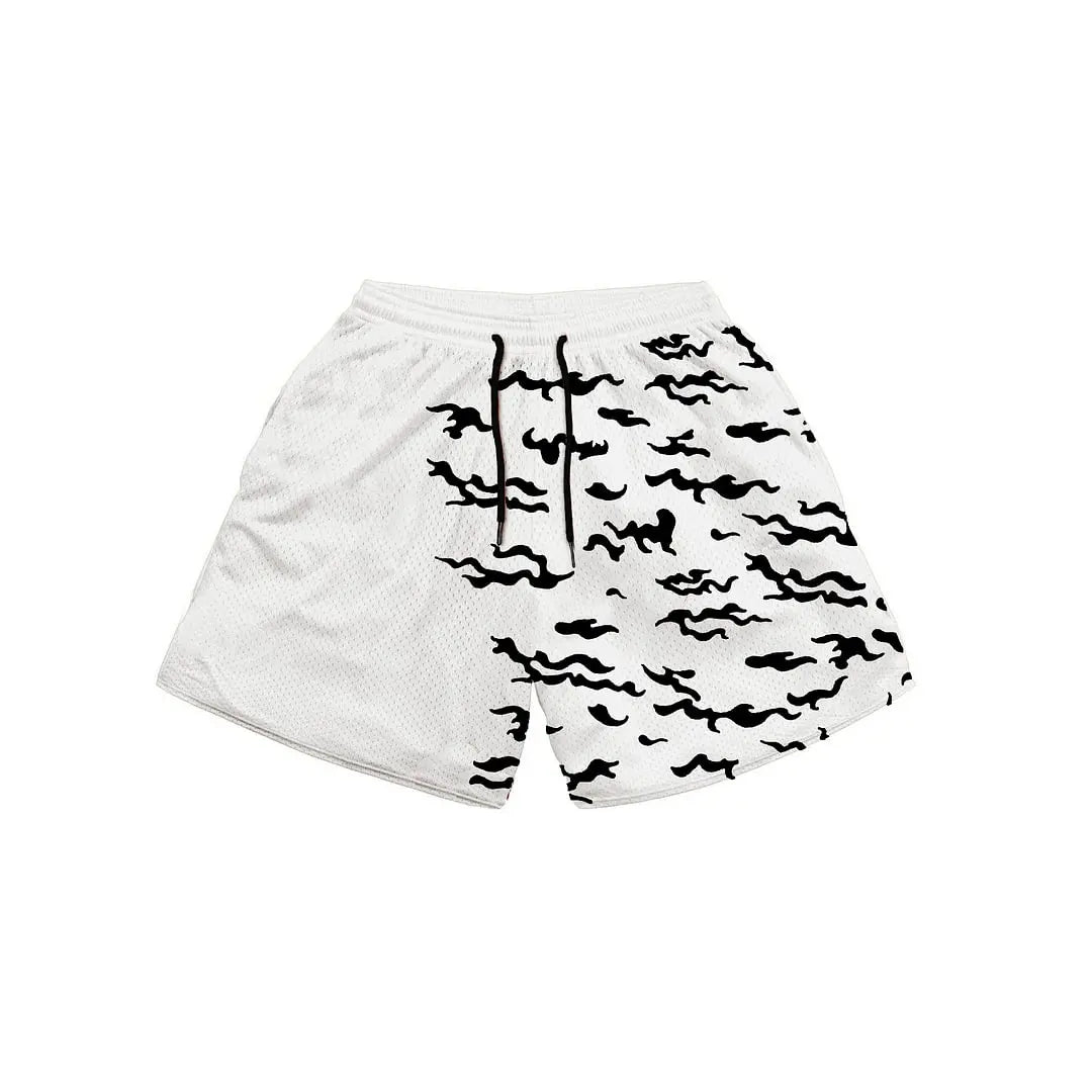 Men Fashion Mesh Breathable Casual Shorts