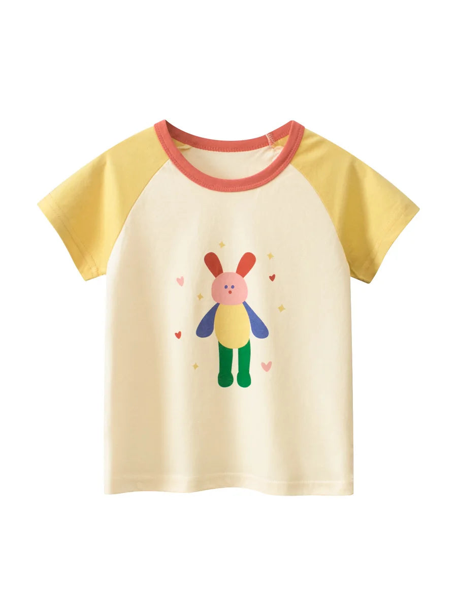 Sommer 2-8 Jahre Kinder Mädchen Shorts Ärmel T-shirts