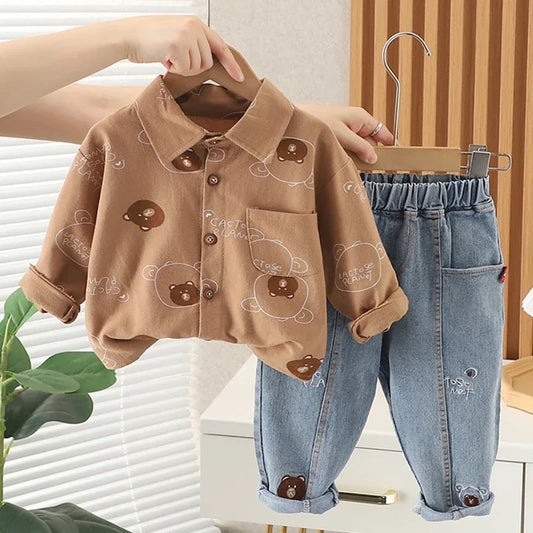 New Spring Autumn Boys Clothing Set