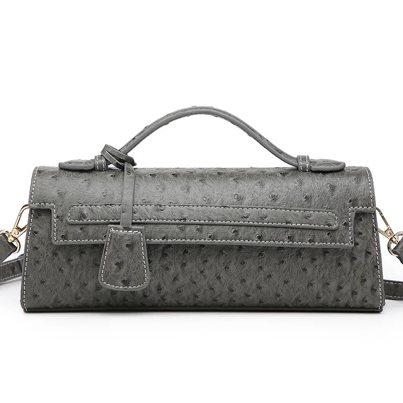 Rechteckige Handtasche mit Schlangenmuster