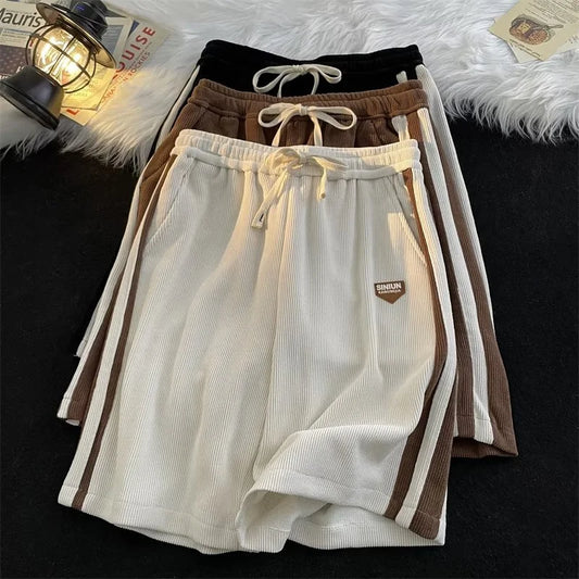 Männer Amerikanische Retro Lose Gerade Kurze Hosen