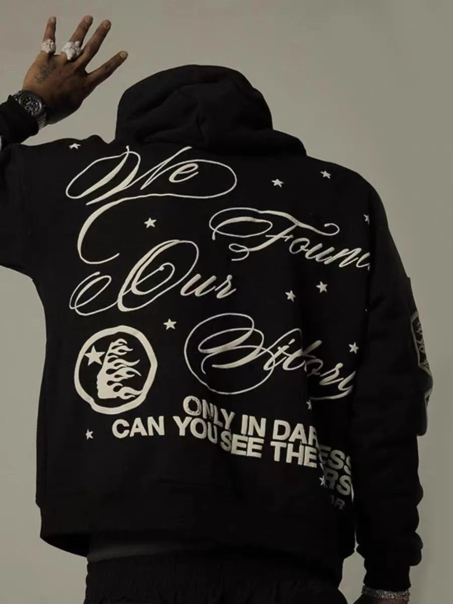 Neues lockeres Sweatshirt mit Buchstaben-Print