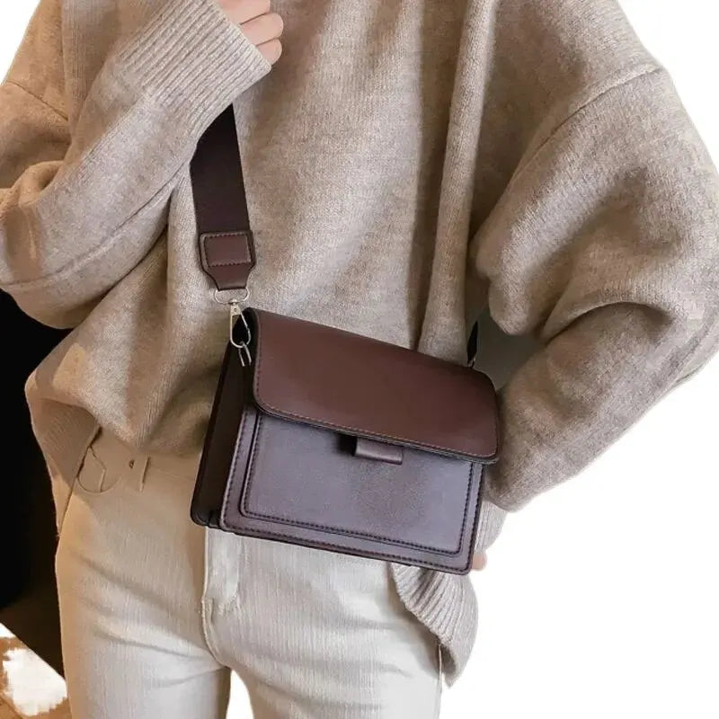 Classic Designer PU Leather Crossbody Bag for Women