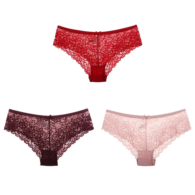 Women Briefs Sexy Full Lace Panties