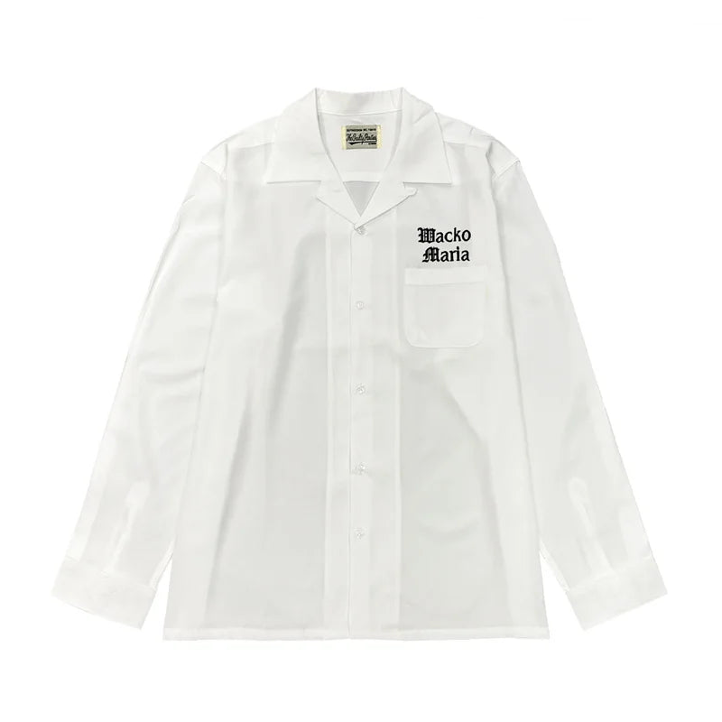 Autumn WACKO MARIA Embroidery Logo Long Sleeve Shirt