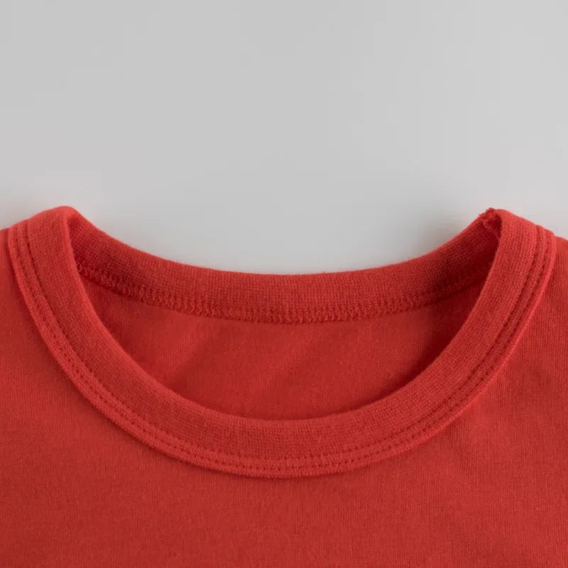 Children Boys Short Sleeve O-Neck Cotton T-shirt