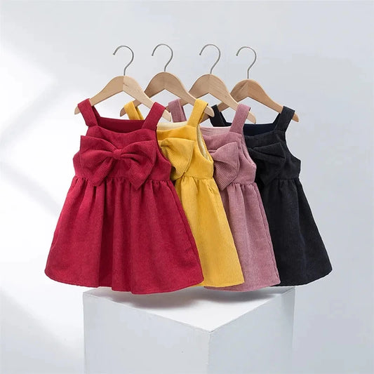 Autumn Winter New Casual Korean Baby Sling Princess Dress
