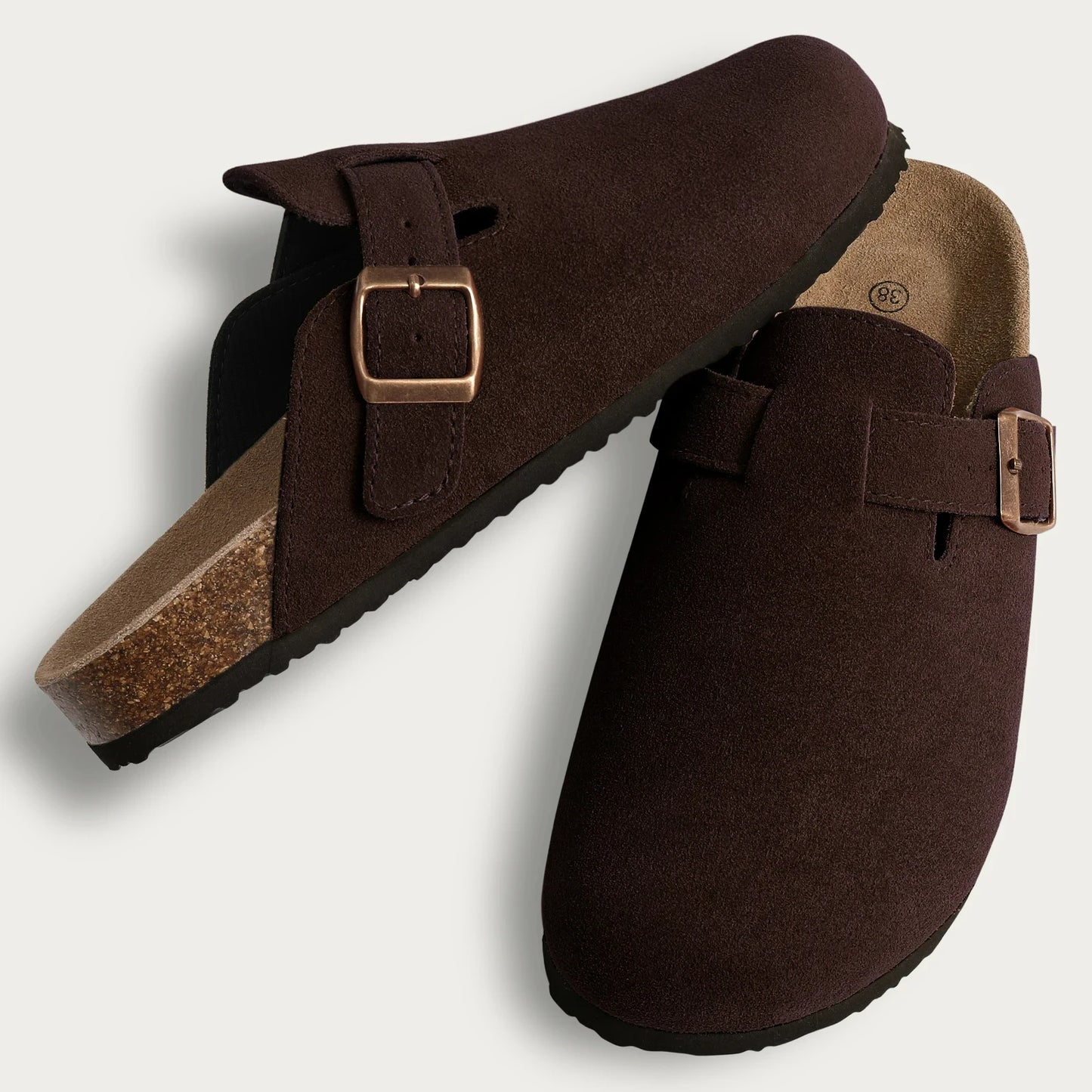 Damenmode Clogs Hausschuhe mit Korksohle