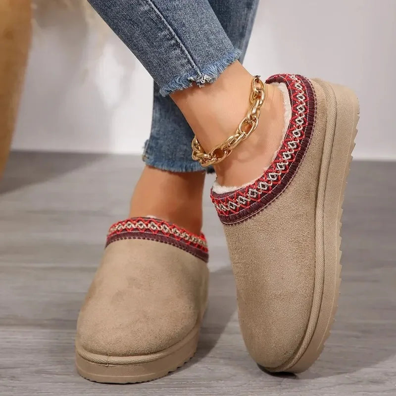 New Cashmere Warm Thick Sole Heelless