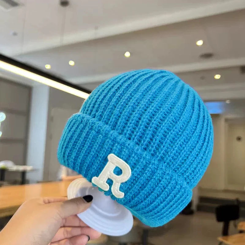 New Korean R Letter Baby Hat