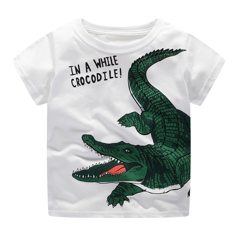Summer Kids Short Sleeve Cartoon T shirt