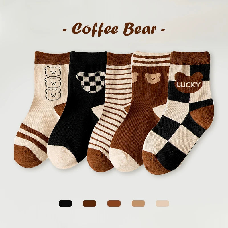 Boy Cartoon Cotton Knitted Sports Socks
