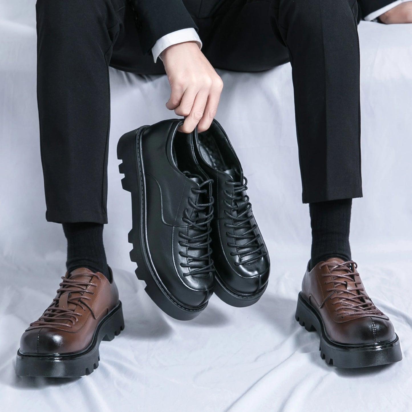 Handgefertigte hochwertige Schuhe aus echtem Leder für Herren