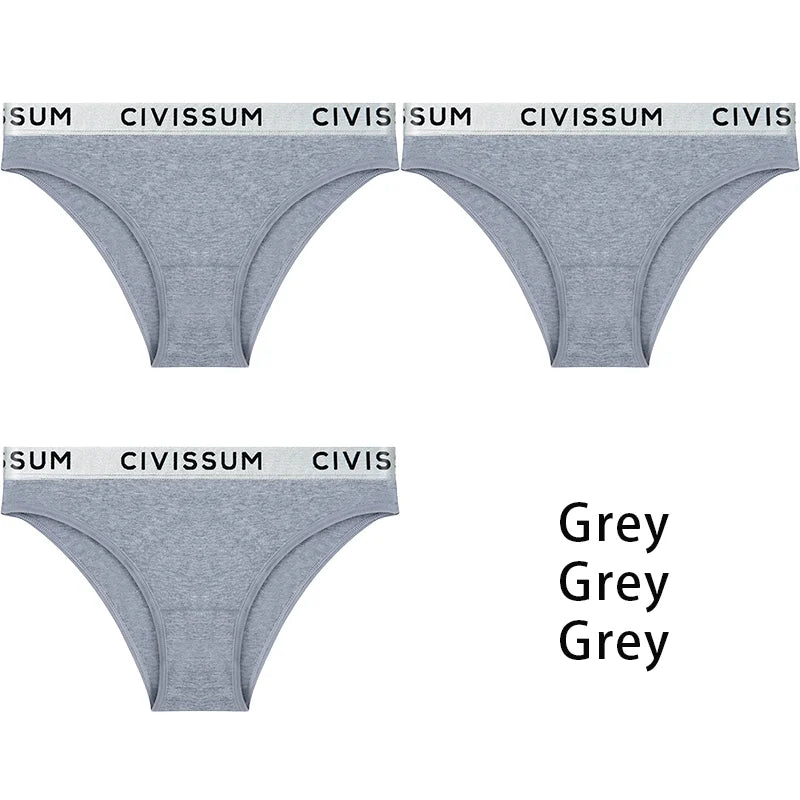3PCS/Set Women 100% Cotton Panties