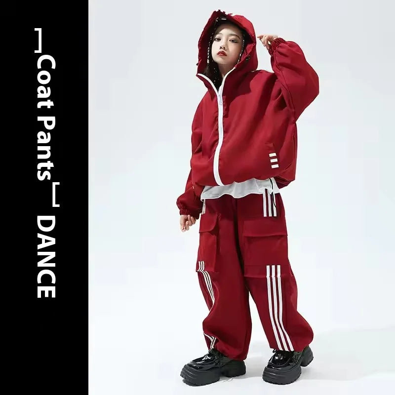 New Hip Hop Bomber Jacket Cargo Sport Pants