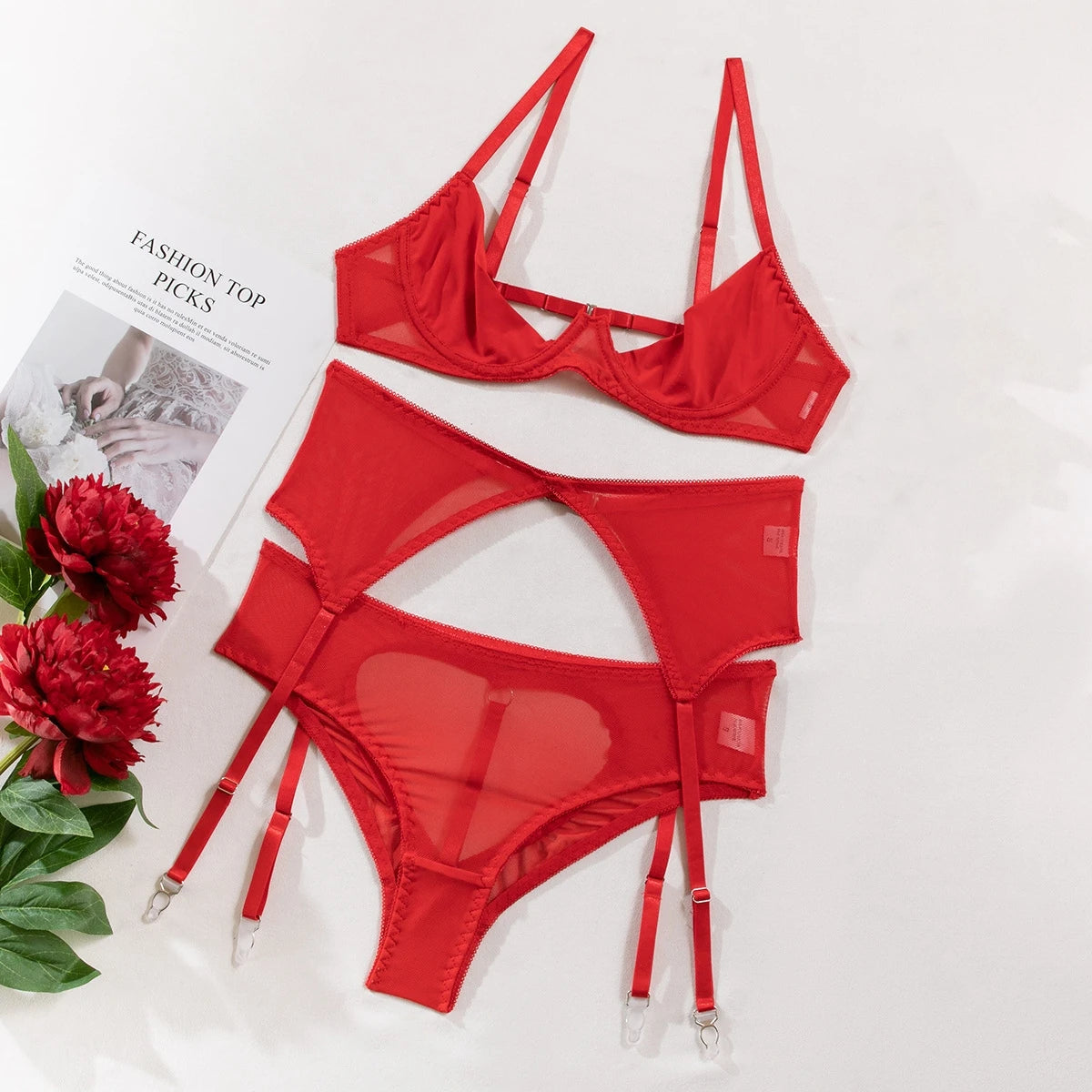 New Sexy Underwire Push Up Bra Brief Set