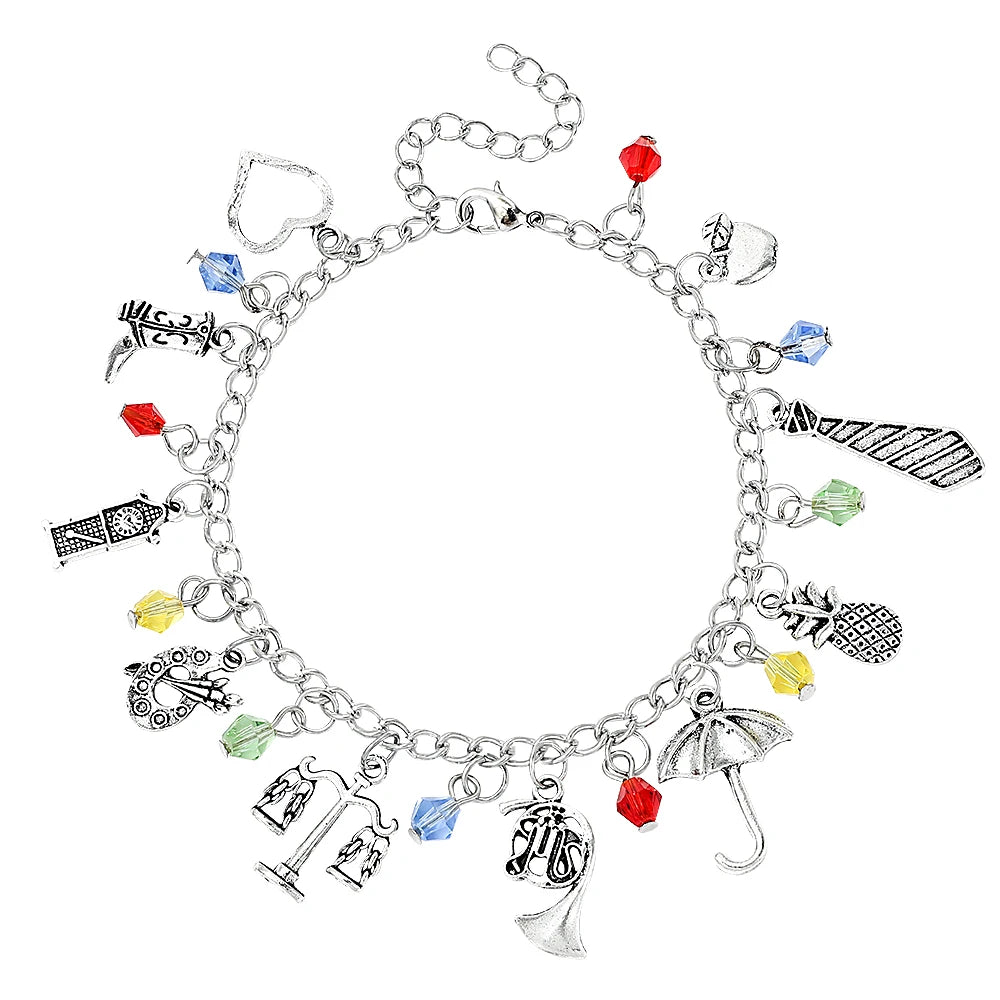 How I Met Your Mother Inspired Horn Umbrella Crystal Pendant Bracelets