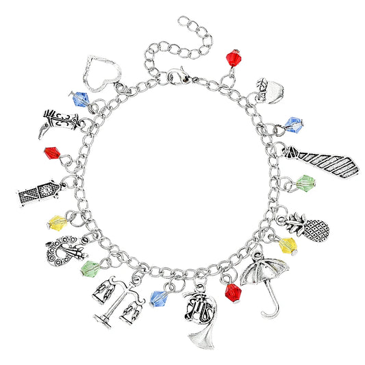 How I Met Your Mother Inspired Horn Umbrella Crystal Pendant Bracelets