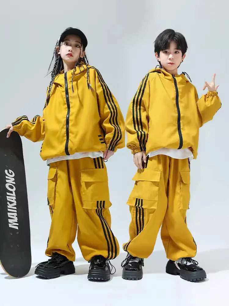 New Hip Hop Bomber Jacket Cargo Sport Pants