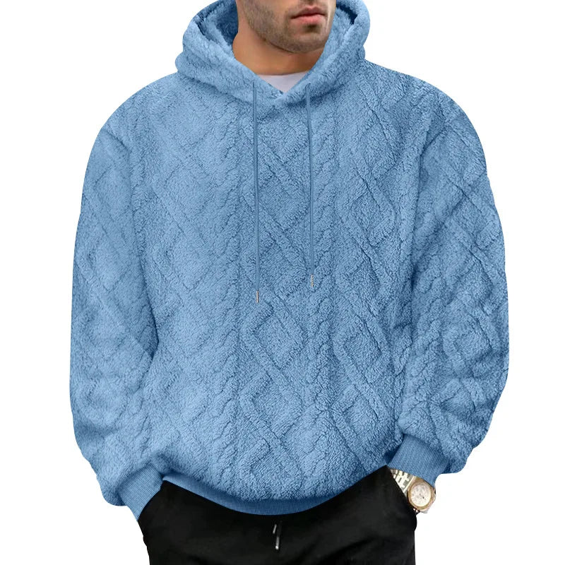 Herren High Street Jacquard doppelseitige Samt Kapuze