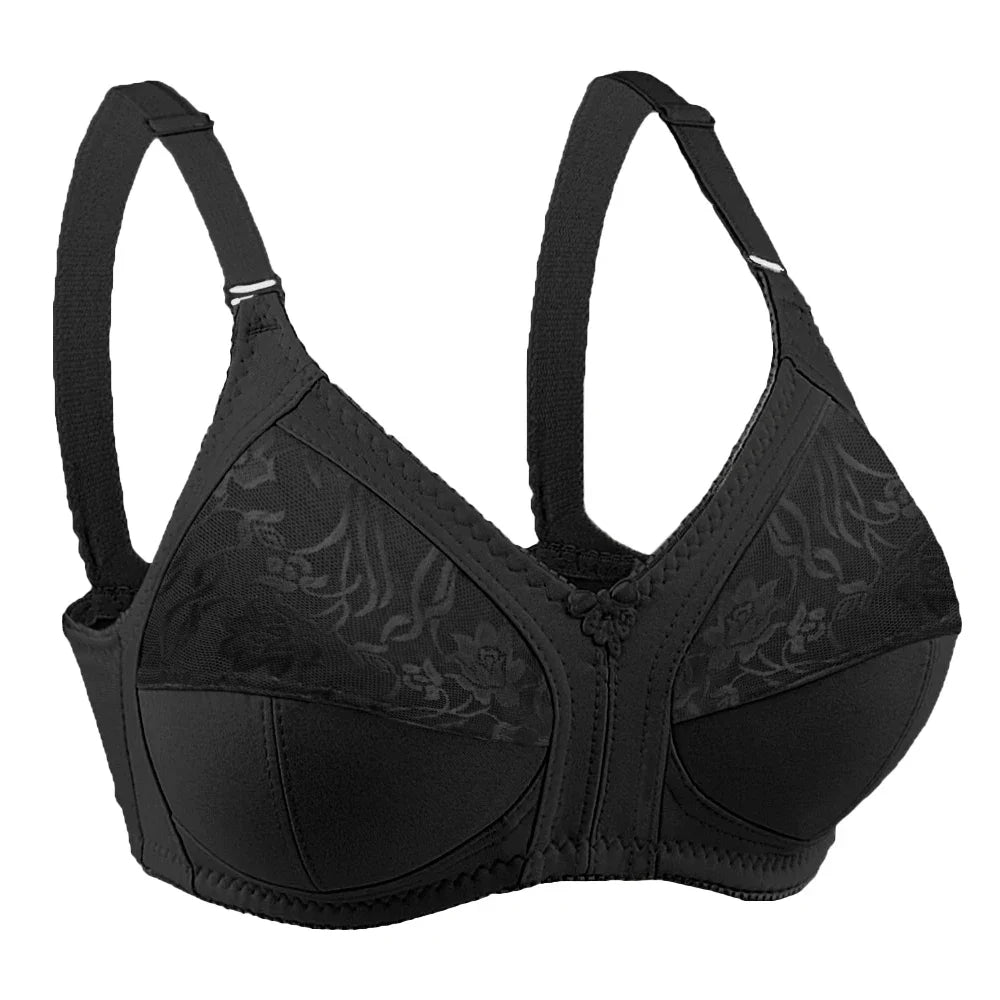 Women 38C-50F Deep V Bralette Lace Bra