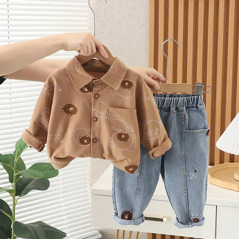 New Spring Autumn Boys Clothing Set