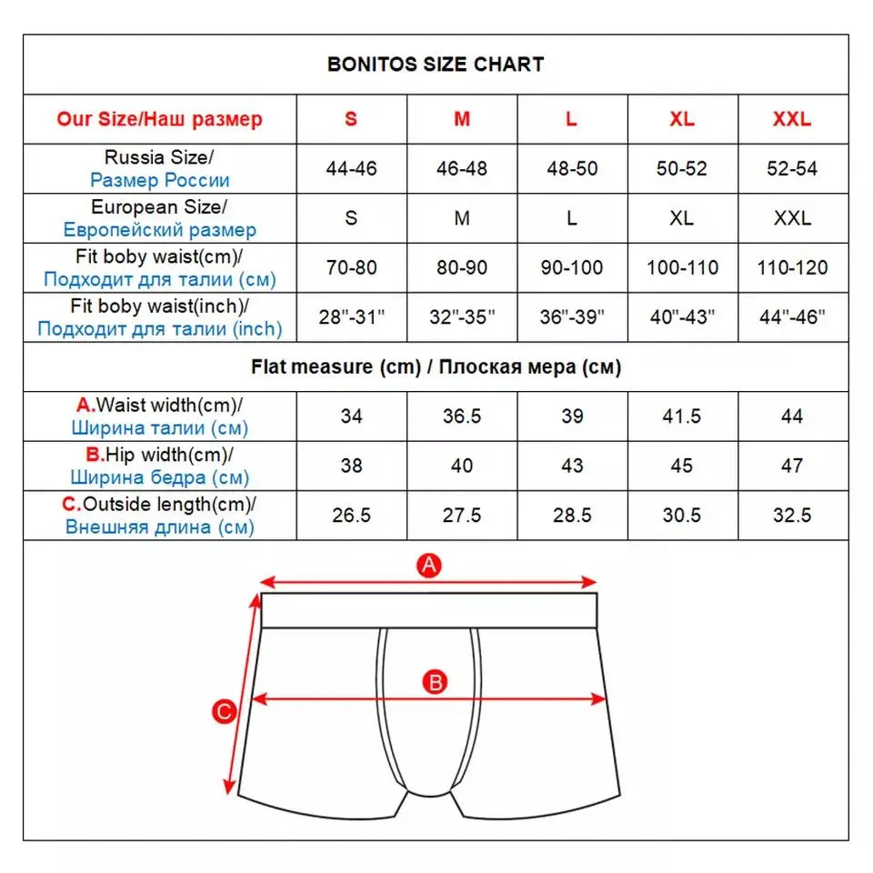 4pcs sexy Men's brand underpants