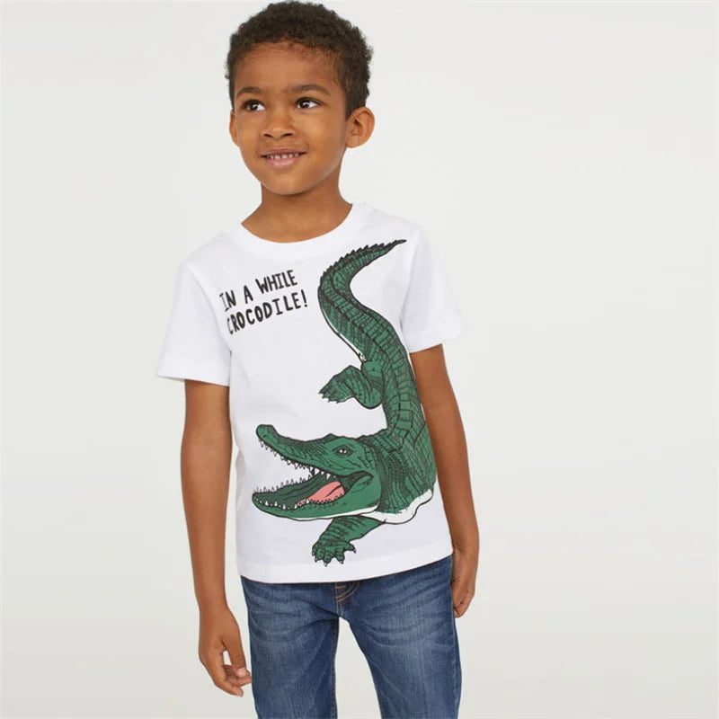 Summer Kids Short Sleeve Cartoon T shirt