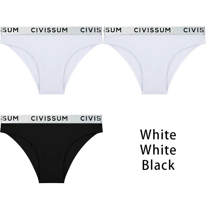3PCS/Set Women 100% Cotton Panties