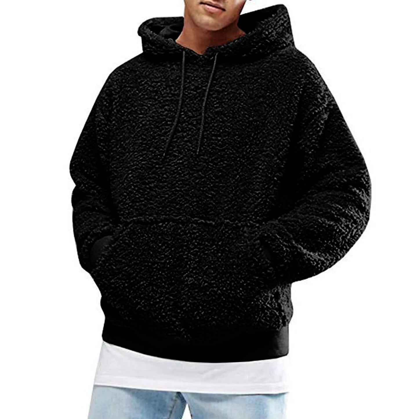 Herbst Winter Herren Sherpa Hoodie