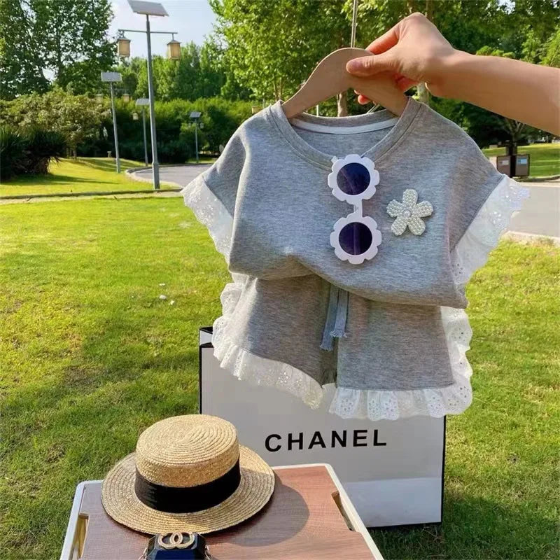 Girls New Summer Two-Piece Set