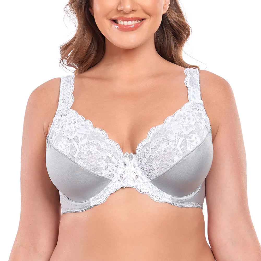 New Women Plus Size Lace Bra