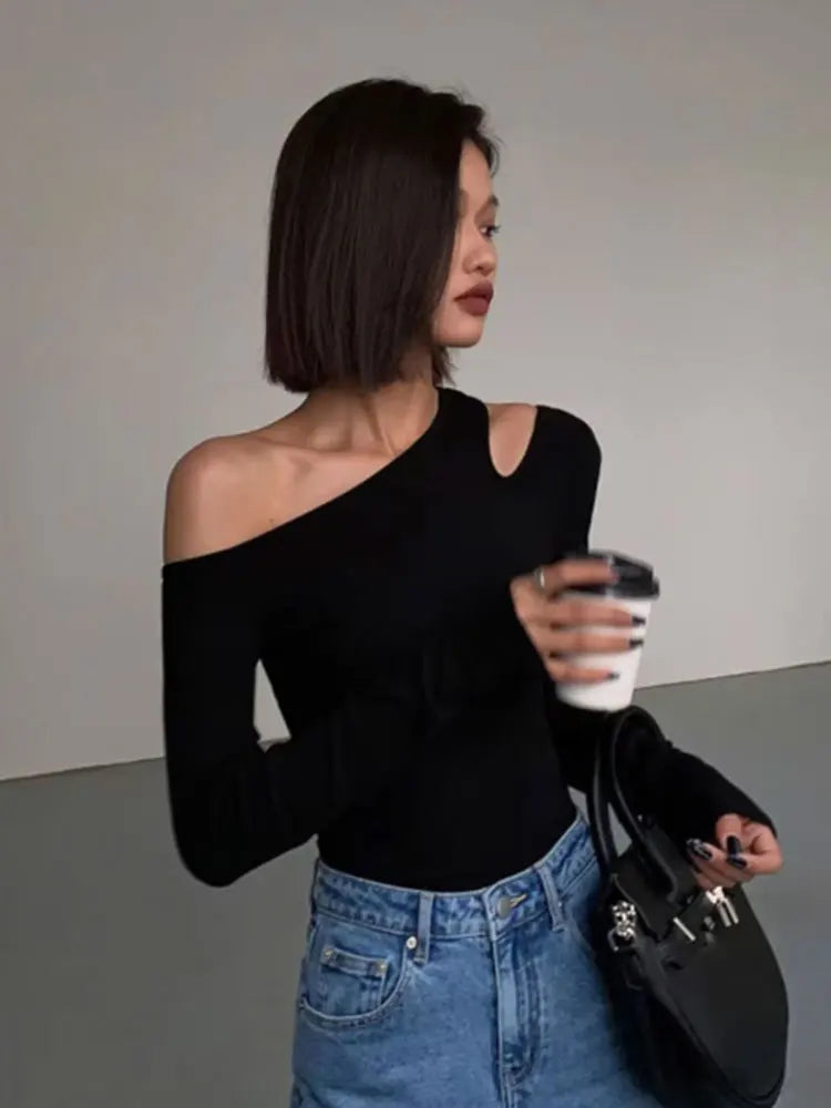 Women Spring New Solid Slim Fit Crop Top